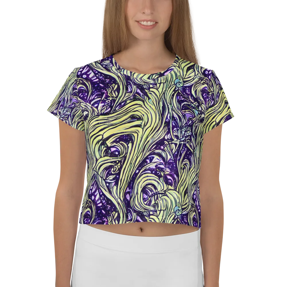Acid Foliage on Crop Tee — Front