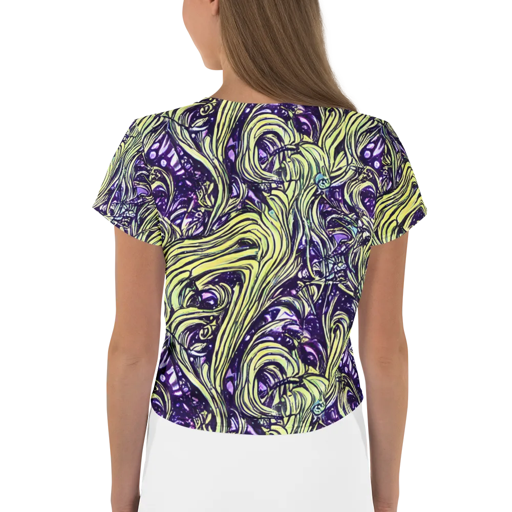 Acid Foliage on Crop Tee — Back
