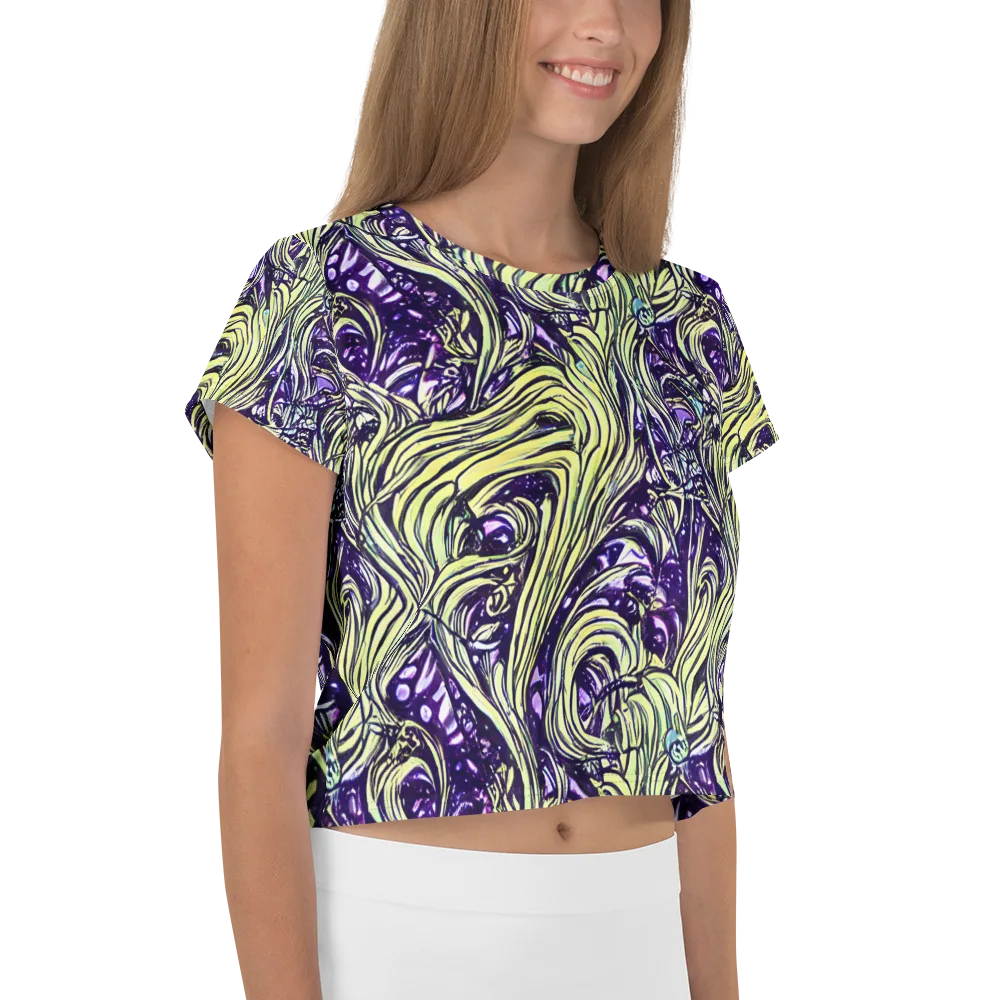 Acid Foliage on Crop Tee — Right