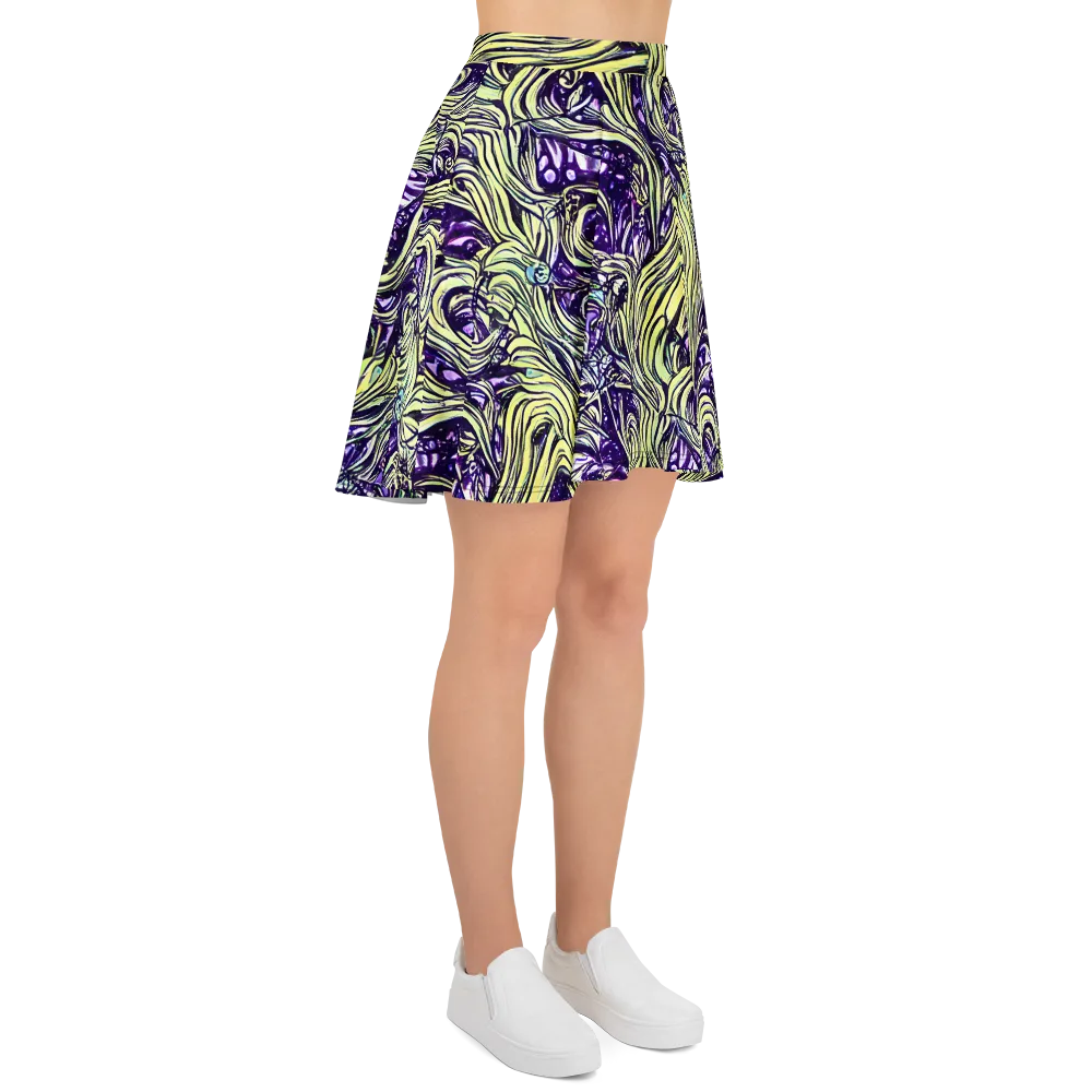 Acid Foliage on Skater Skirt — Right