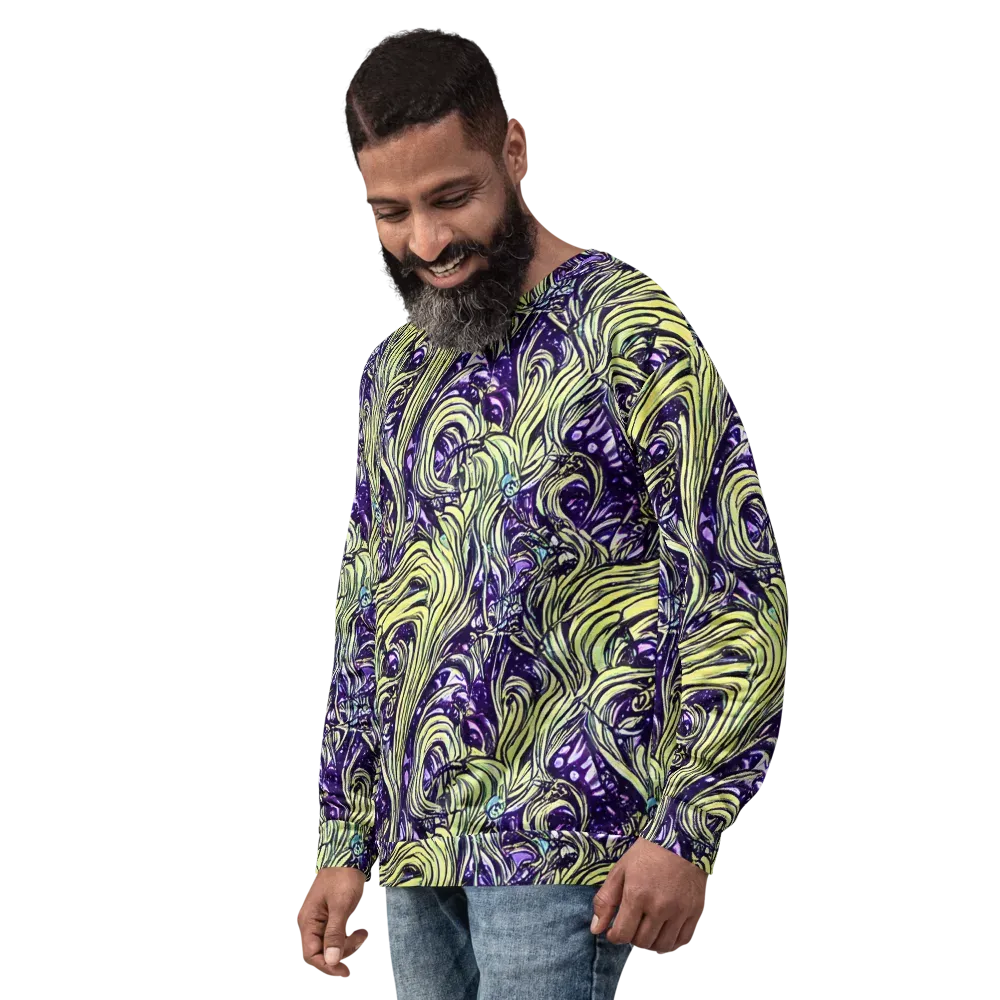 Acid Foliage on Sweatshirt — Left Front