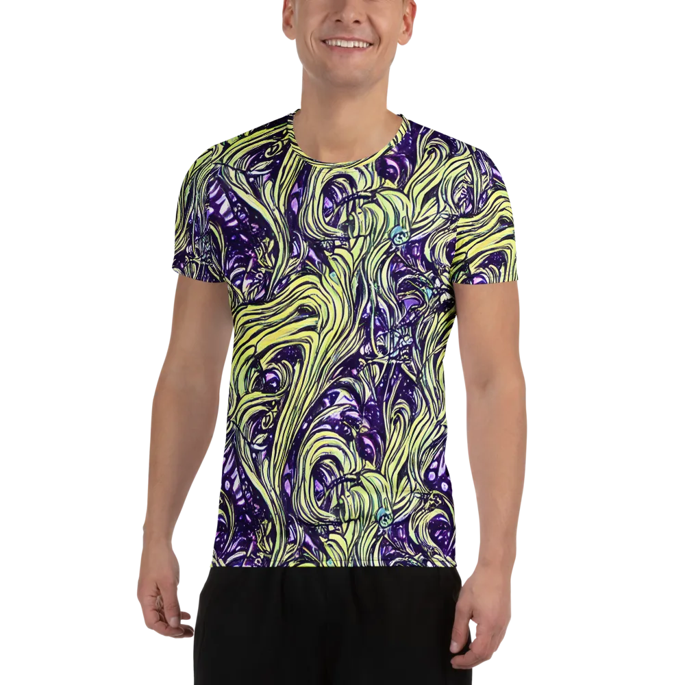 Acid Foliage on Men's Athletic T-Shirt — Front