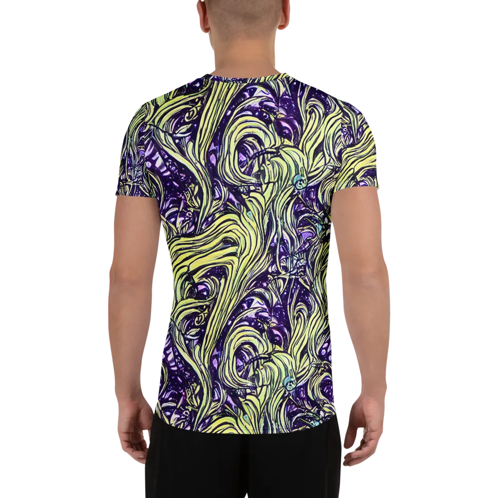 Acid Foliage on Men's Athletic T-Shirt — Back