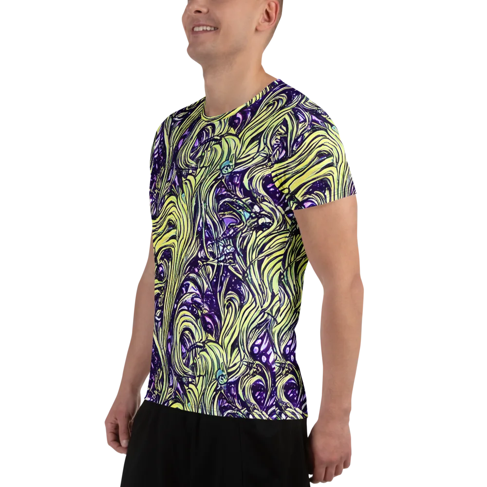 Acid Foliage on Men's Athletic T-Shirt — Left