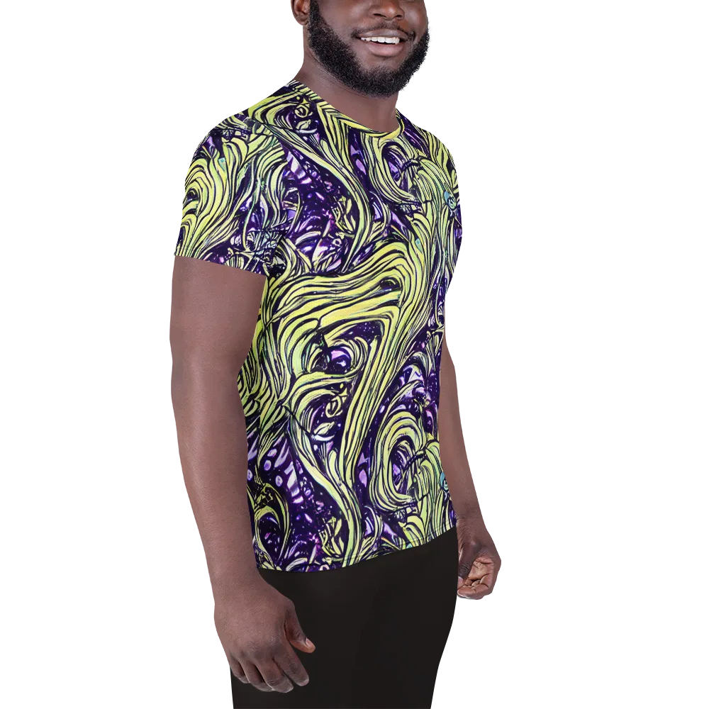 Acid Foliage on Men's Athletic T-Shirt — Right