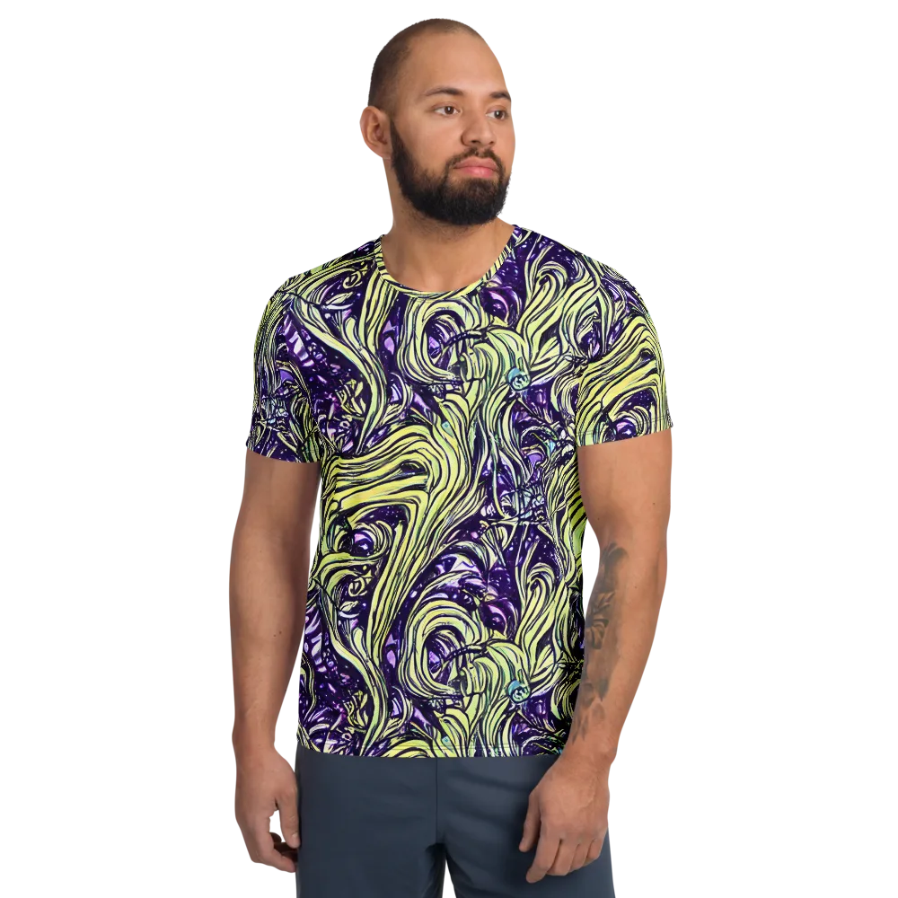 Acid Foliage on Men's Athletic T-Shirt — Front