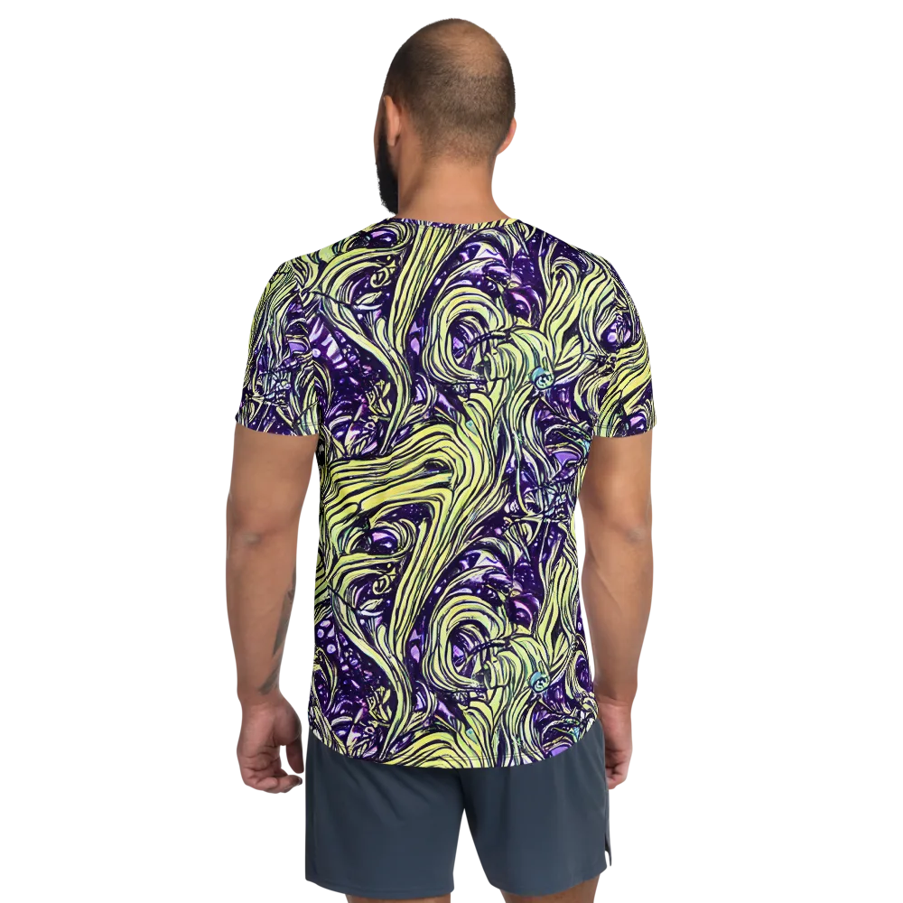 Acid Foliage on Men's Athletic T-Shirt — Back
