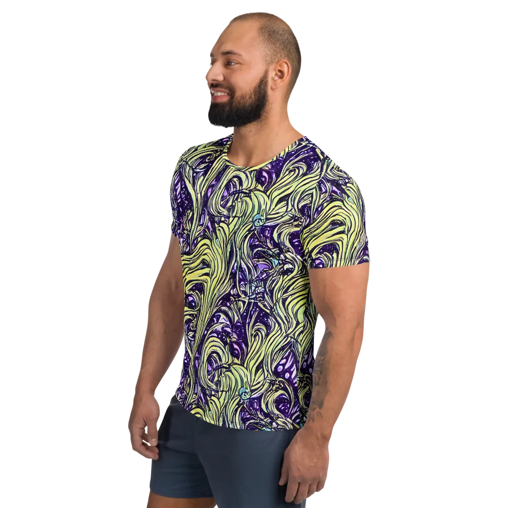 Acid Foliage on Men's Athletic T-Shirt — Left