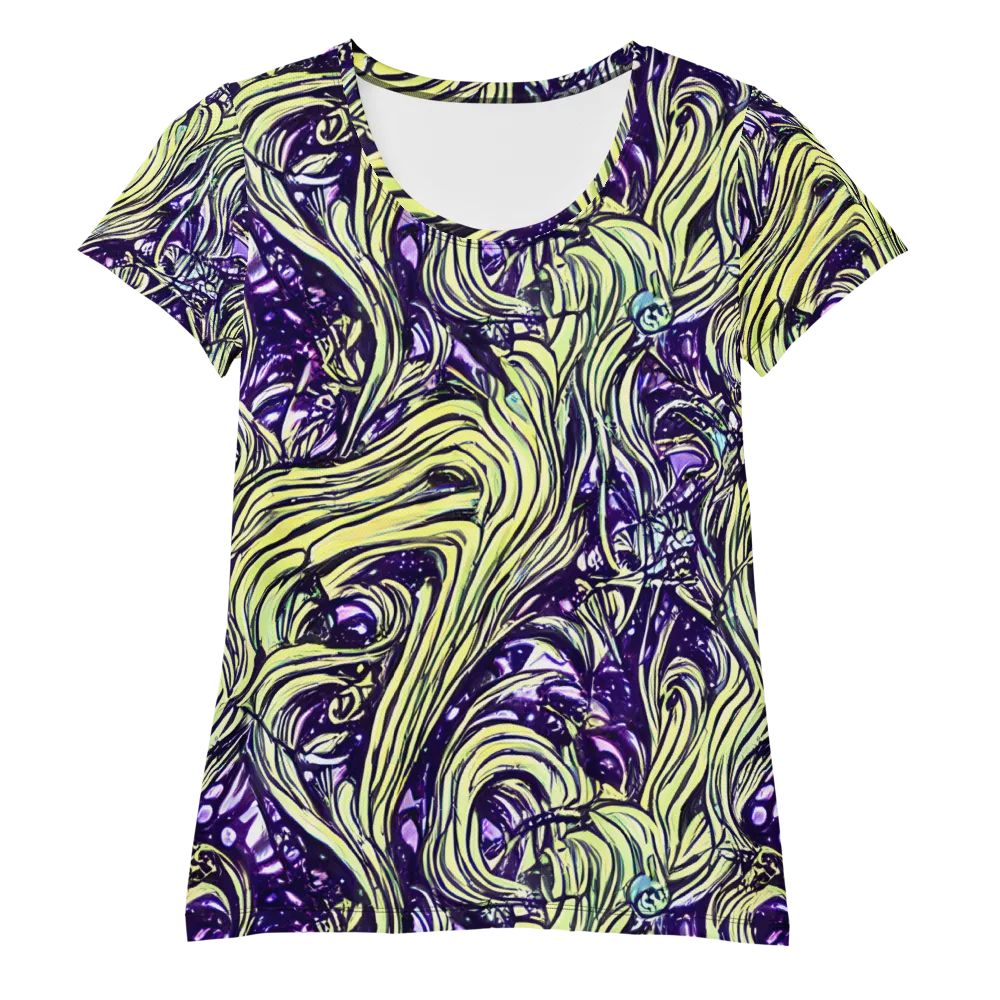 Acid Foliage on Women's Athletic T-Shirt — Front