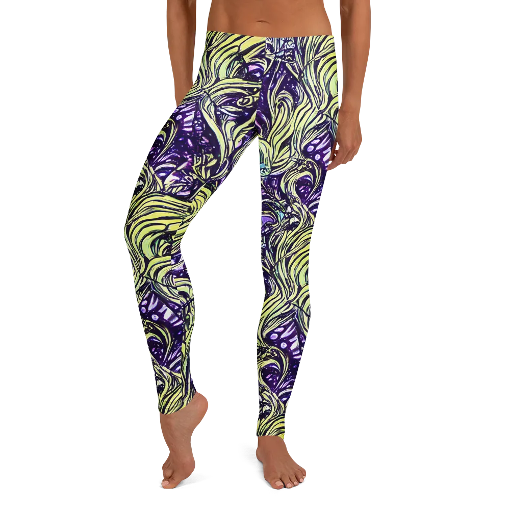 Acid Foliage on Leggings — Front