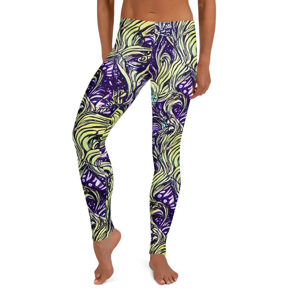 Acid Foliage on Leggings — Front