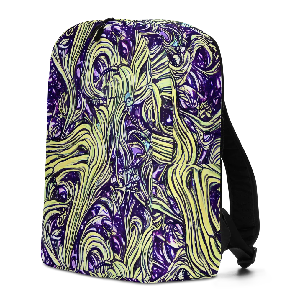 Acid Foliage on Minimalist Backpack — Left