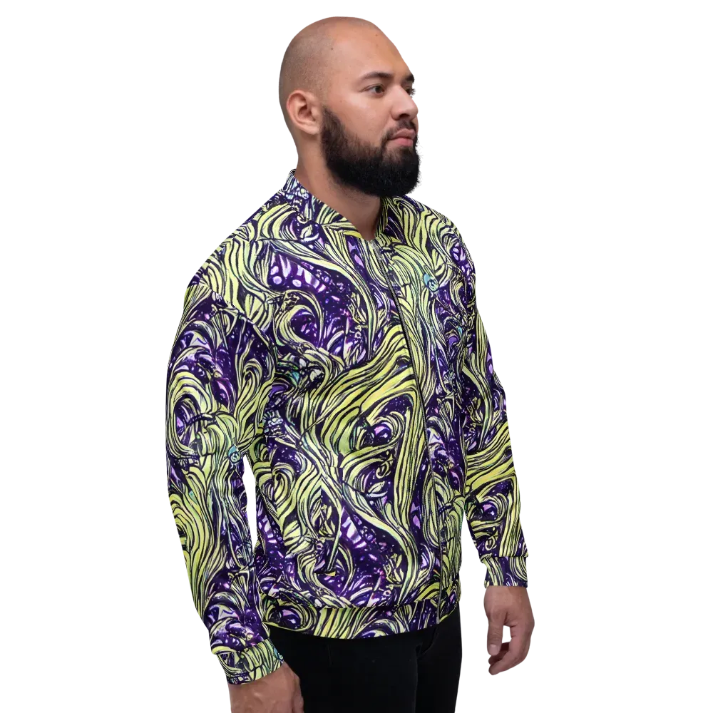 Acid Foliage on Bomber Jacket — Right