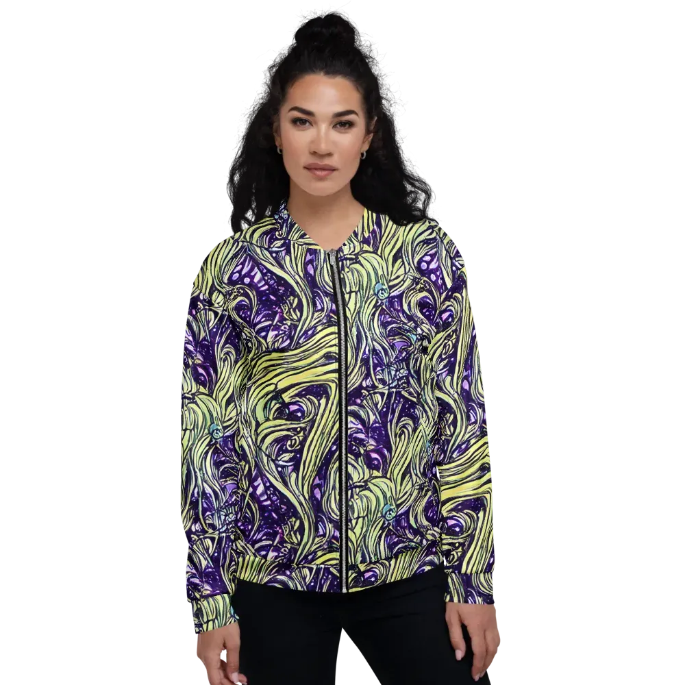 Acid Foliage on Bomber Jacket — Front