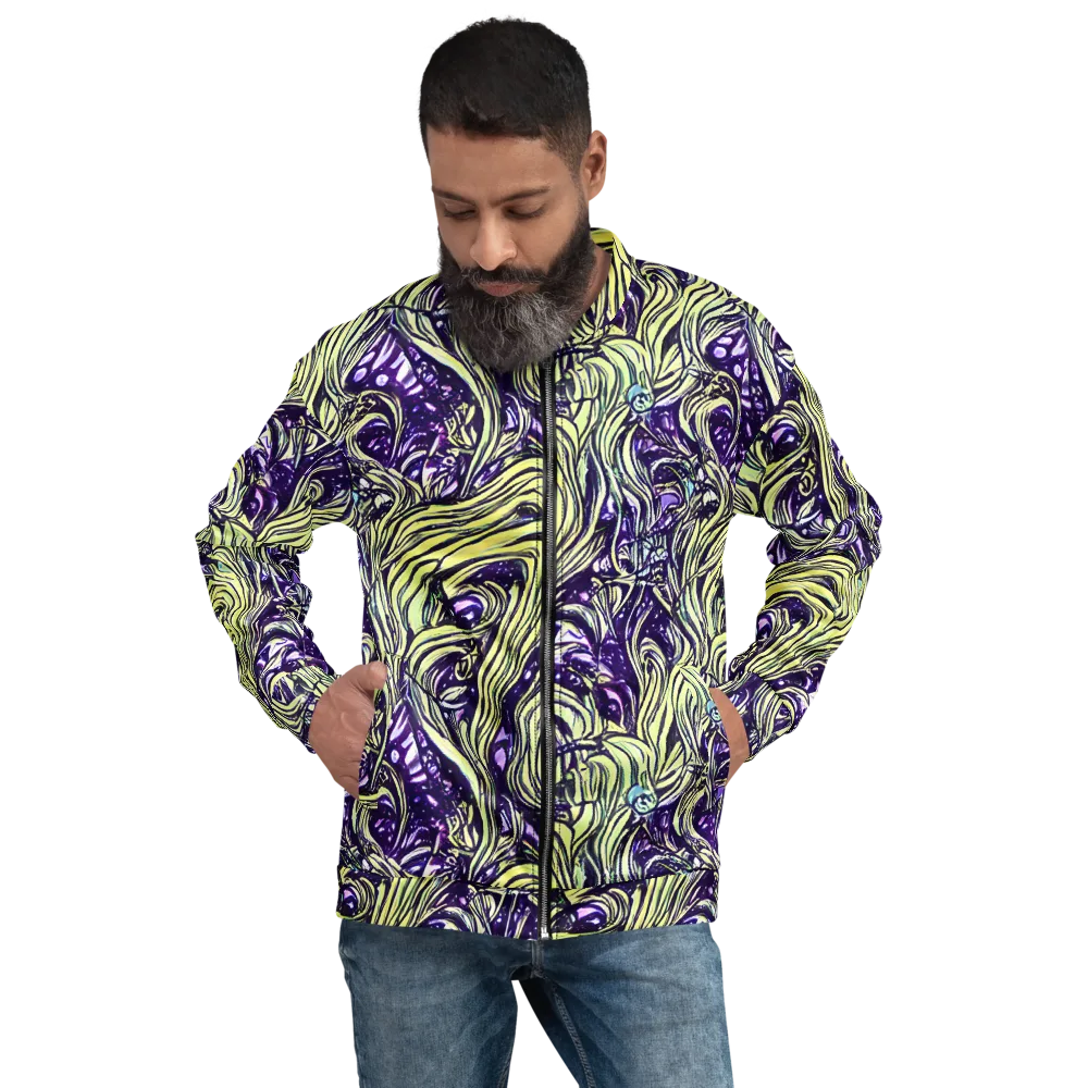 Acid Foliage on Bomber Jacket — Front