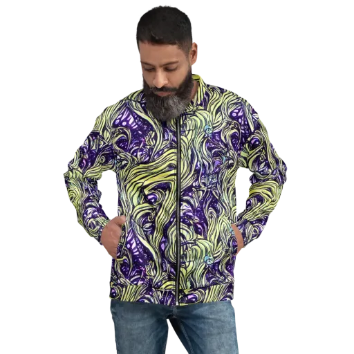 Acid Foliage on a Bomber Jacket