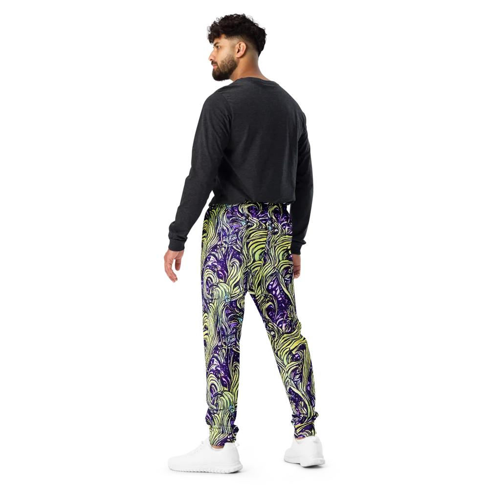 Acid Foliage on Men's Joggers — Back