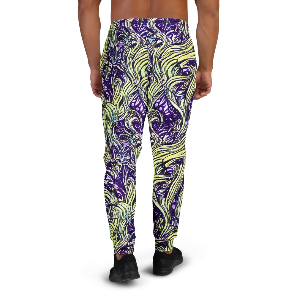 Acid Foliage on Men's Joggers — Back