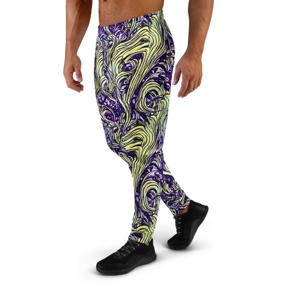 Acid Foliage on Men's Joggers — Left