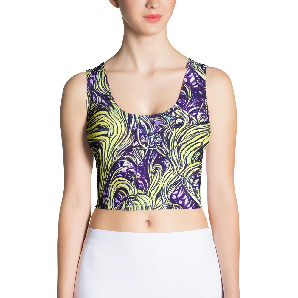 Acid Foliage on Crop Top — Front