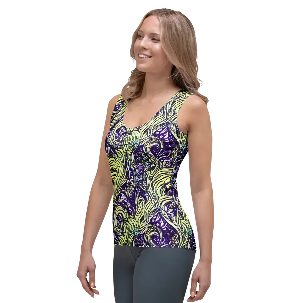 Acid Foliage on Women's Tank Top — Left Front