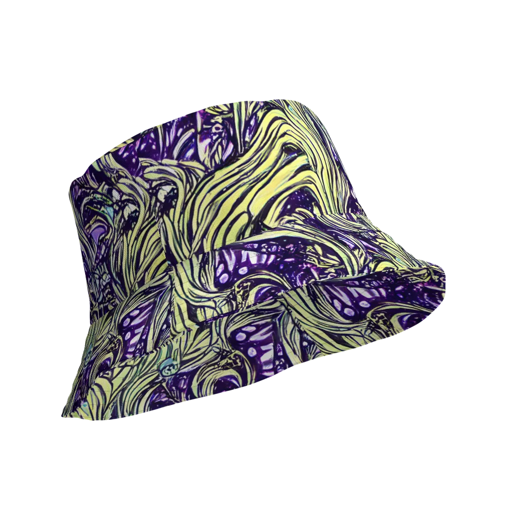 Acid Foliage on Reversible Bucket Hat — Product details Outside