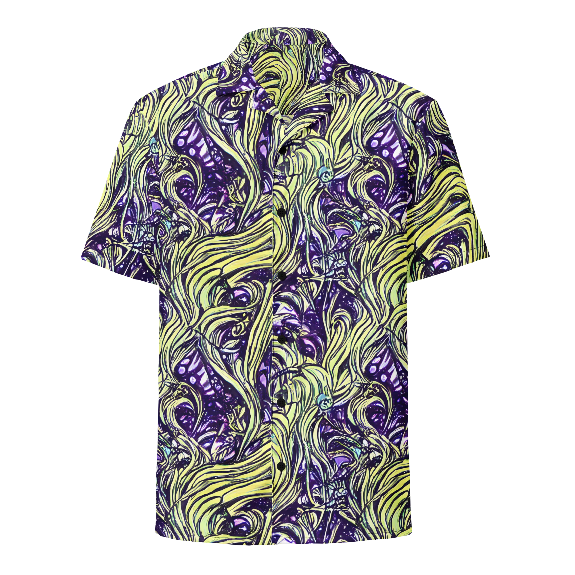 Acid Foliage on Button Shirt — Front