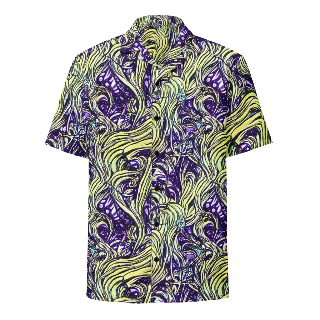 Acid Foliage on Button Shirt — Front