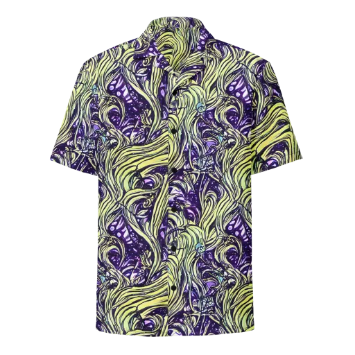 Acid Foliage on a Button Shirt