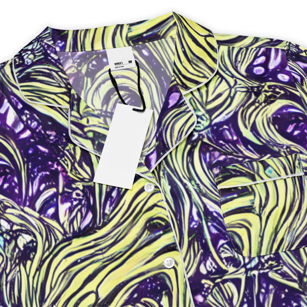 Acid Foliage on Women's Short Sleeve Pajama Top — Product details