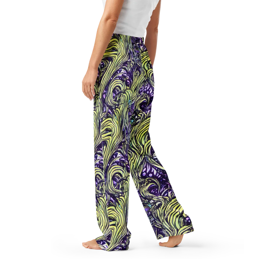 Acid Foliage on Women's Pajama Pants — Left
