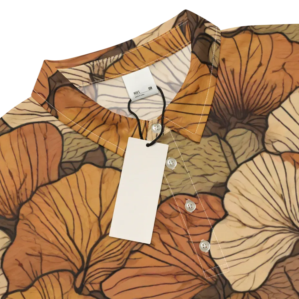Amber Petal Atlas on Men's Slim Fit Polo Shirt — Product details