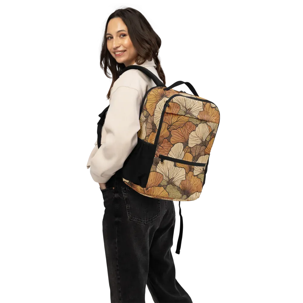 Amber Petal Atlas on Utility Backpack — Back