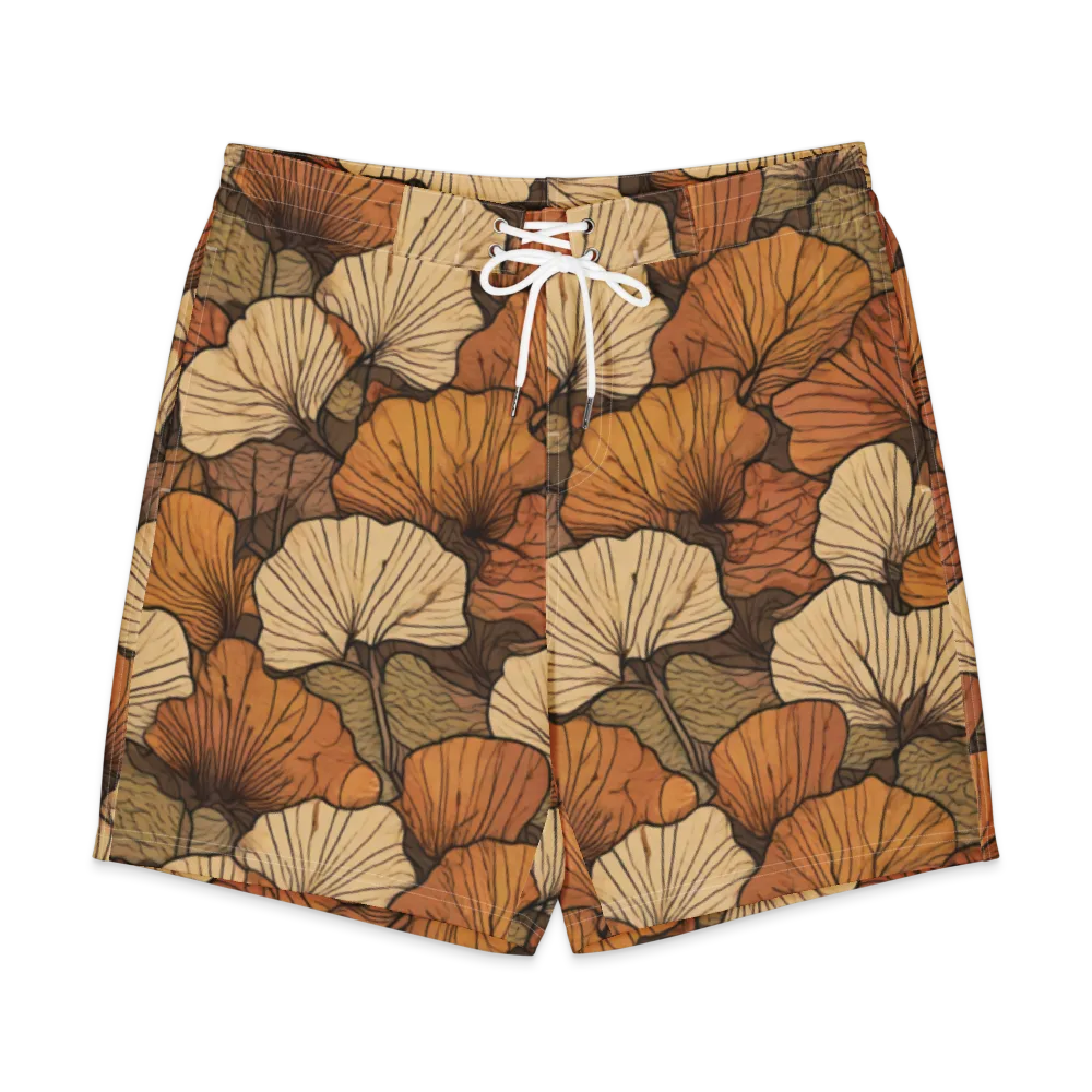 Amber Petal Atlas on Men's Board Shorts — Front