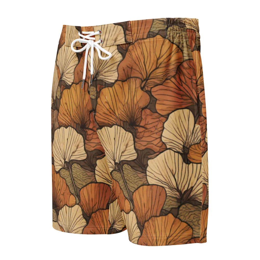Amber Petal Atlas on Men's Board Shorts — Front