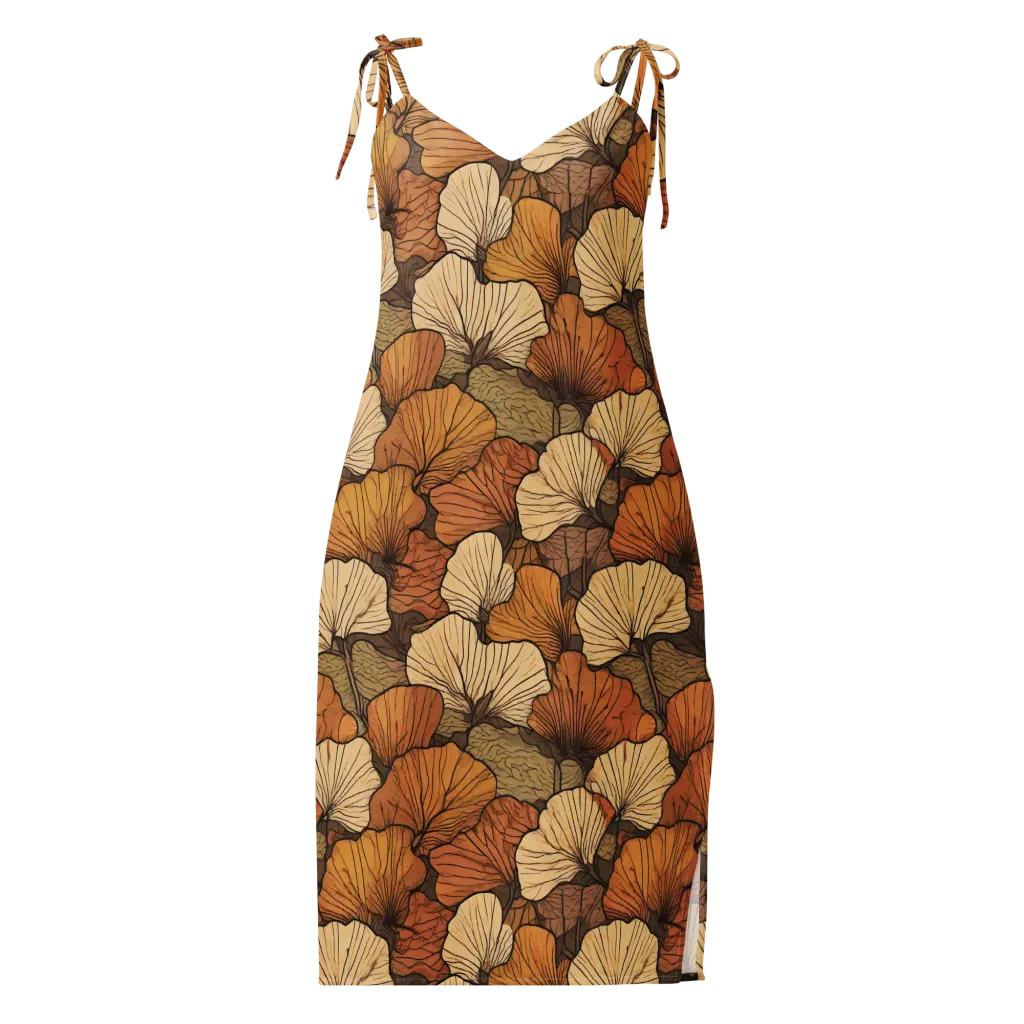 Amber Petal Atlas on Slip Dress — Front