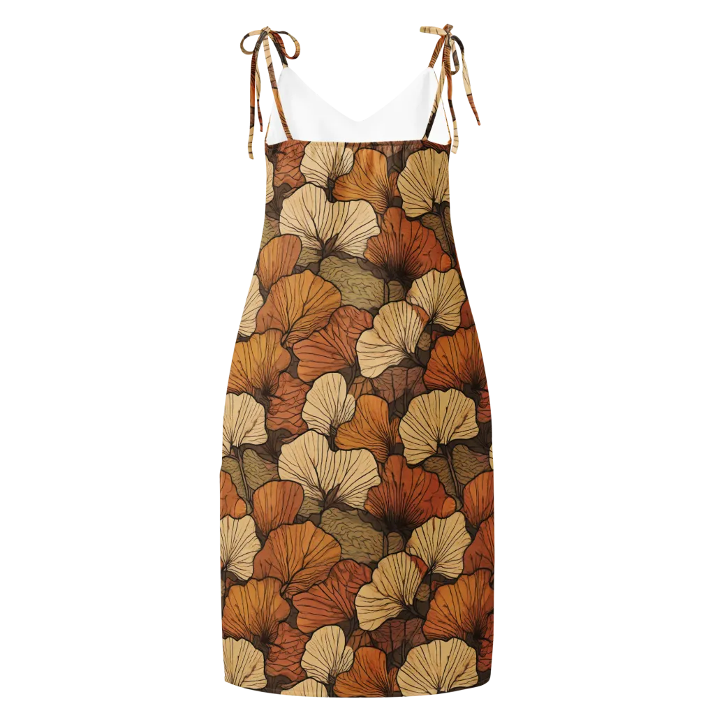 Amber Petal Atlas on Slip Dress — Back