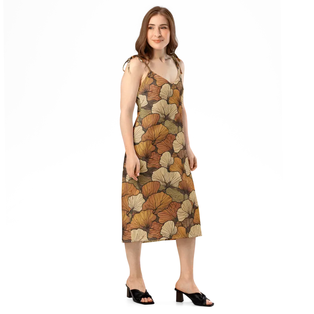 Amber Petal Atlas on Slip Dress — Right Front