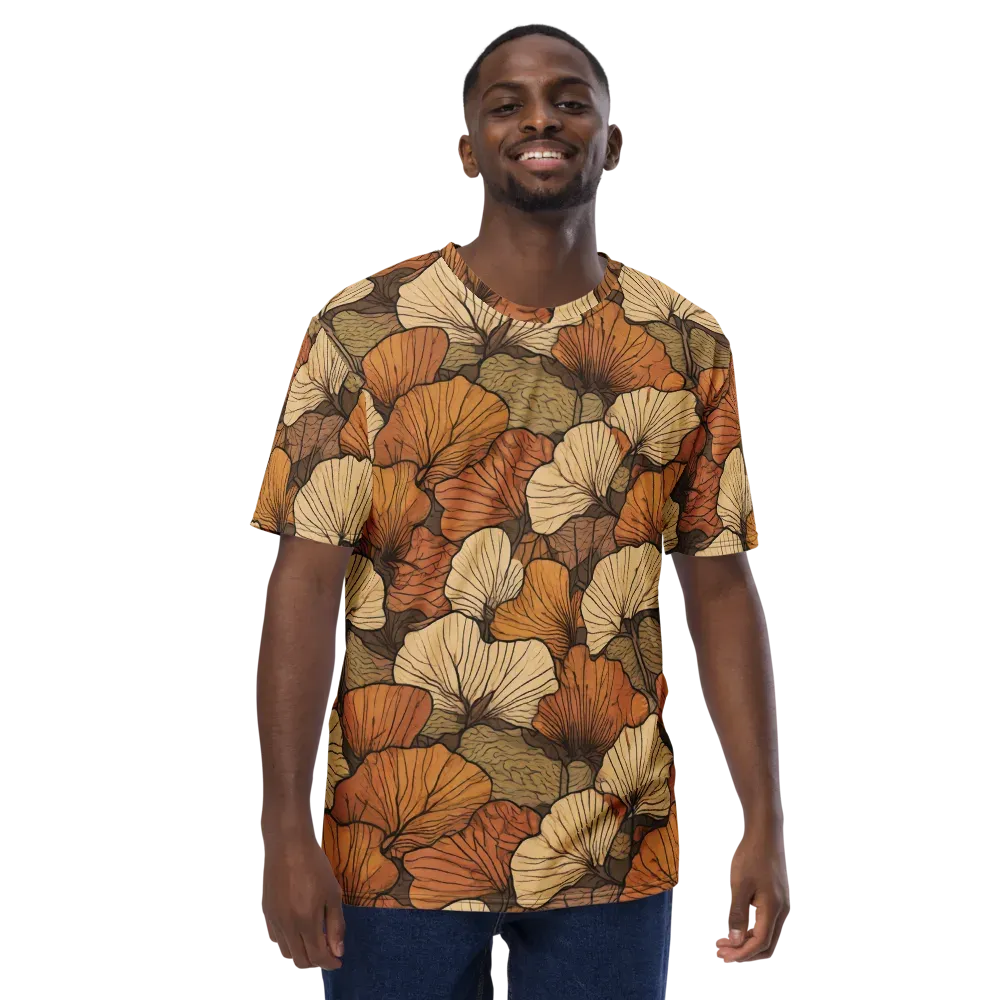 Amber Petal Atlas on Men's Crew Neck T-Shirt — Front