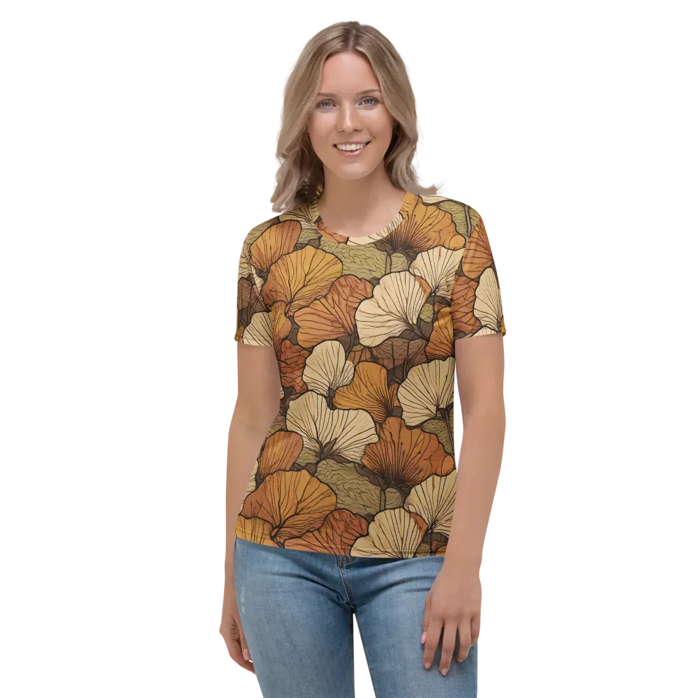 Amber Petal Atlas on Women's Crew Neck T-Shirt — Front
