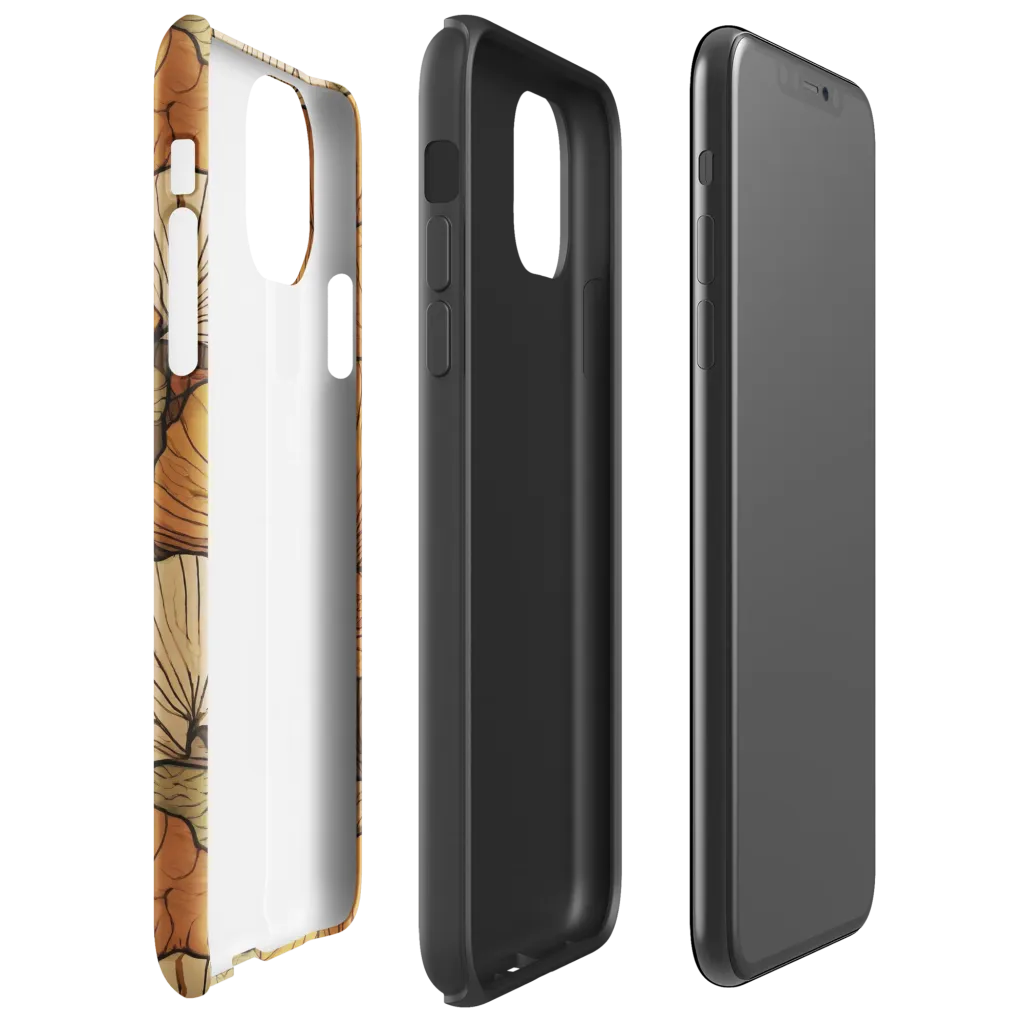 Amber Petal Atlas on Tough Case for iPhone® — Right