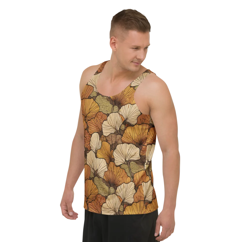 Amber Petal Atlas on Men's Tank Top — Left Front
