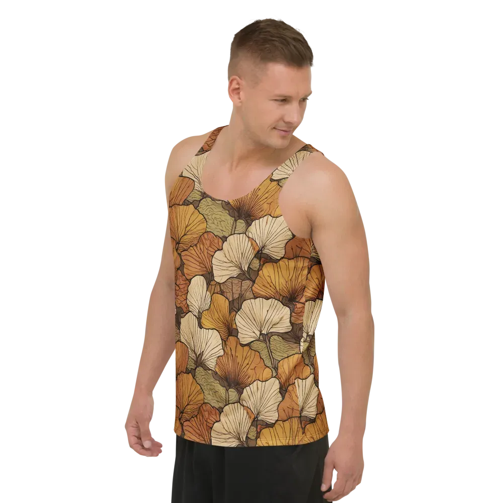 Amber Petal Atlas on Men's Tank Top — Left Front