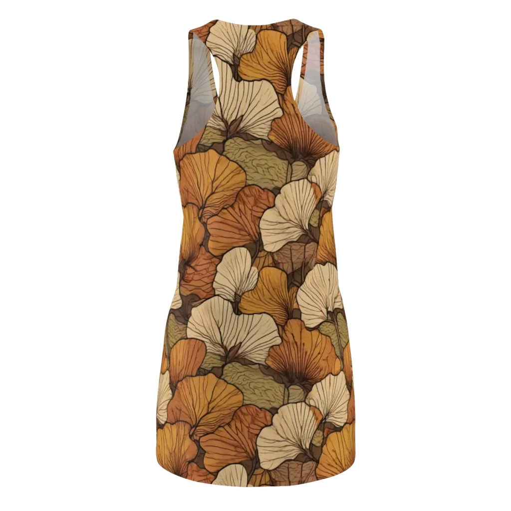Amber Petal Atlas on Racerback Dress — Back