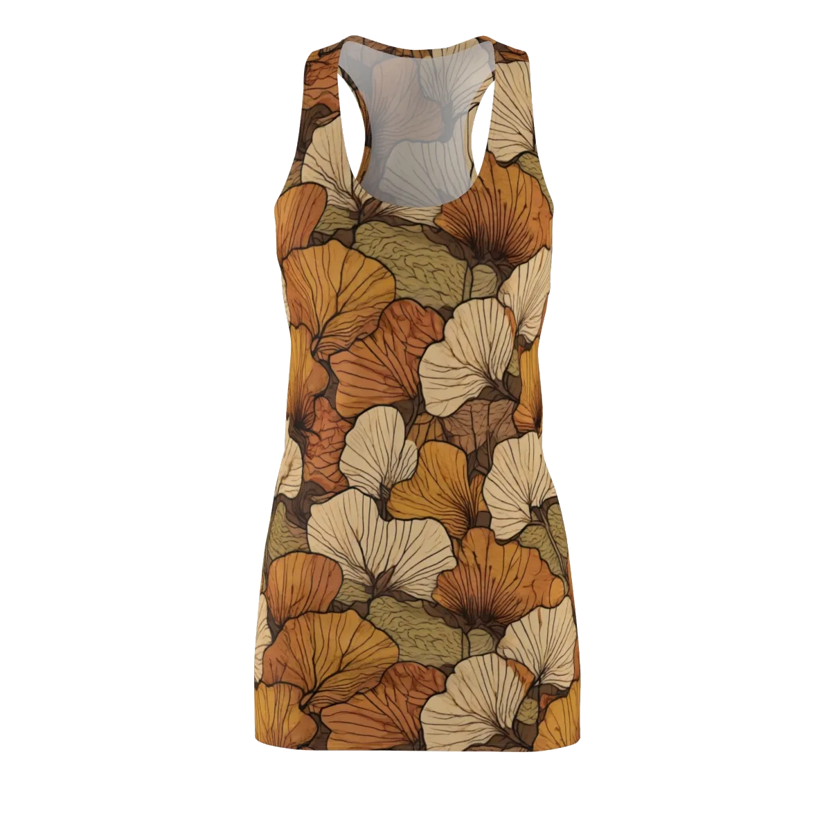 Amber Petal Atlas on Racerback Dress — Front