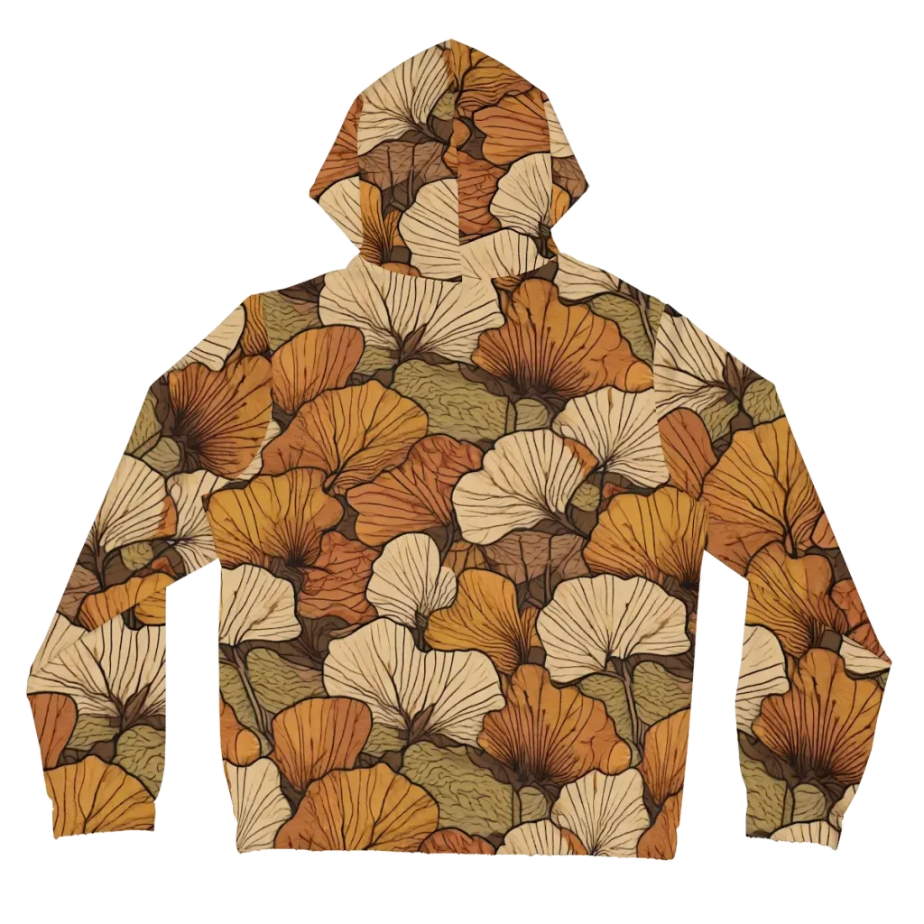 Amber Petal Atlas on Women's Full-Zip Hoodie — Back