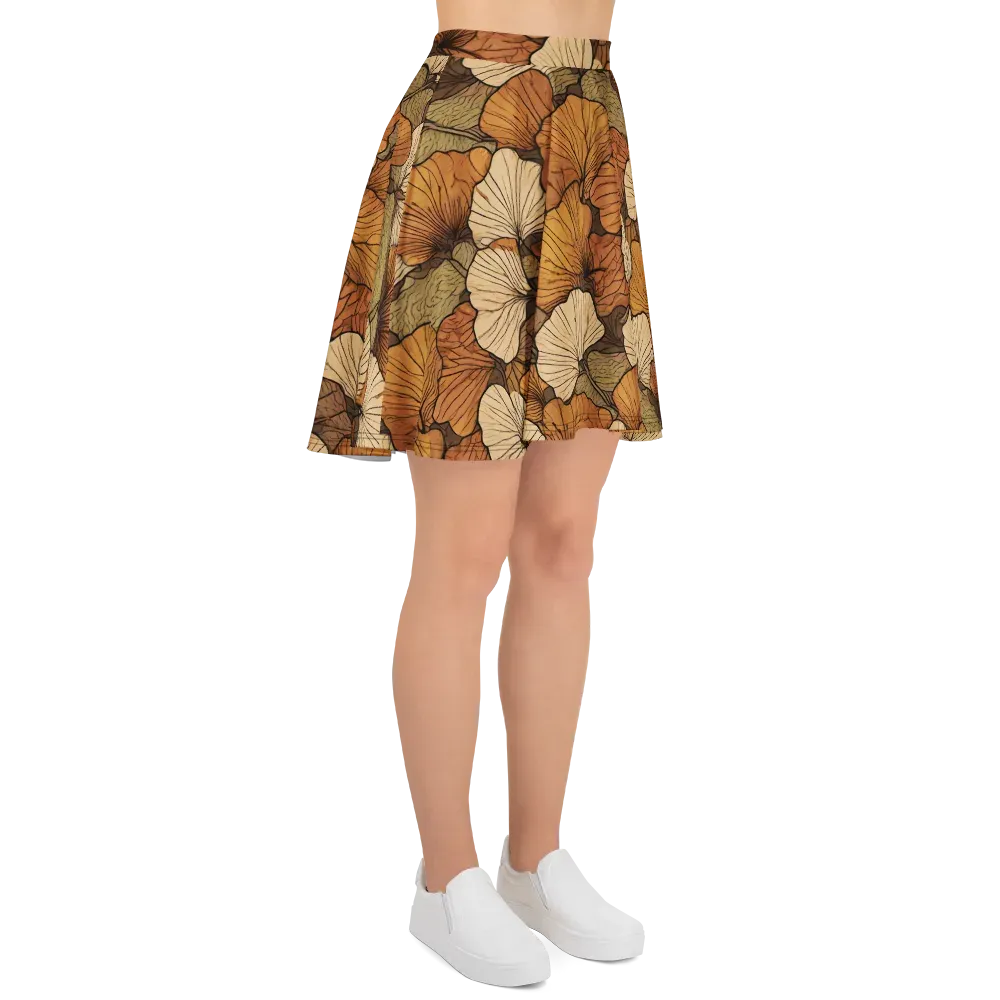 Amber Petal Atlas on Skater Skirt — Right