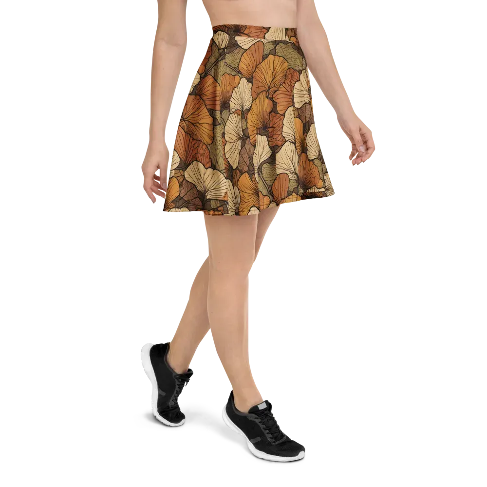 Amber Petal Atlas on Skater Skirt — Right