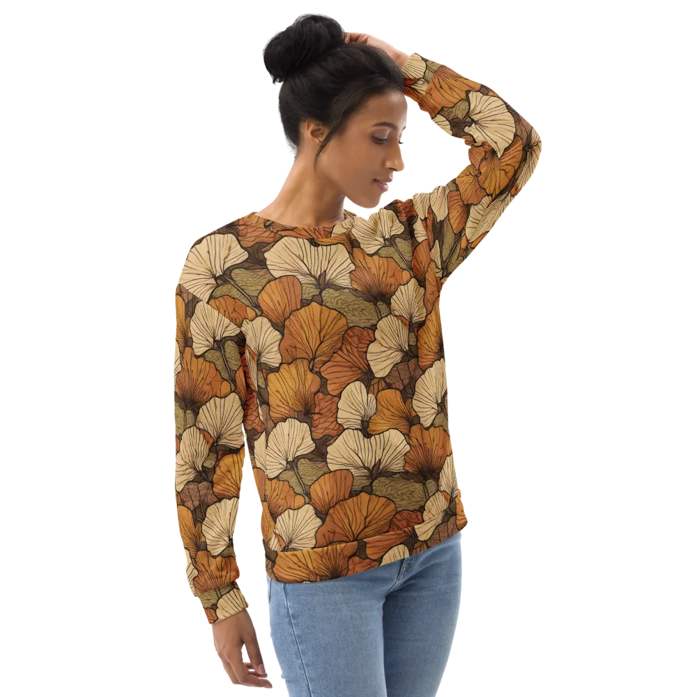 Amber Petal Atlas on Sweatshirt — Right Front
