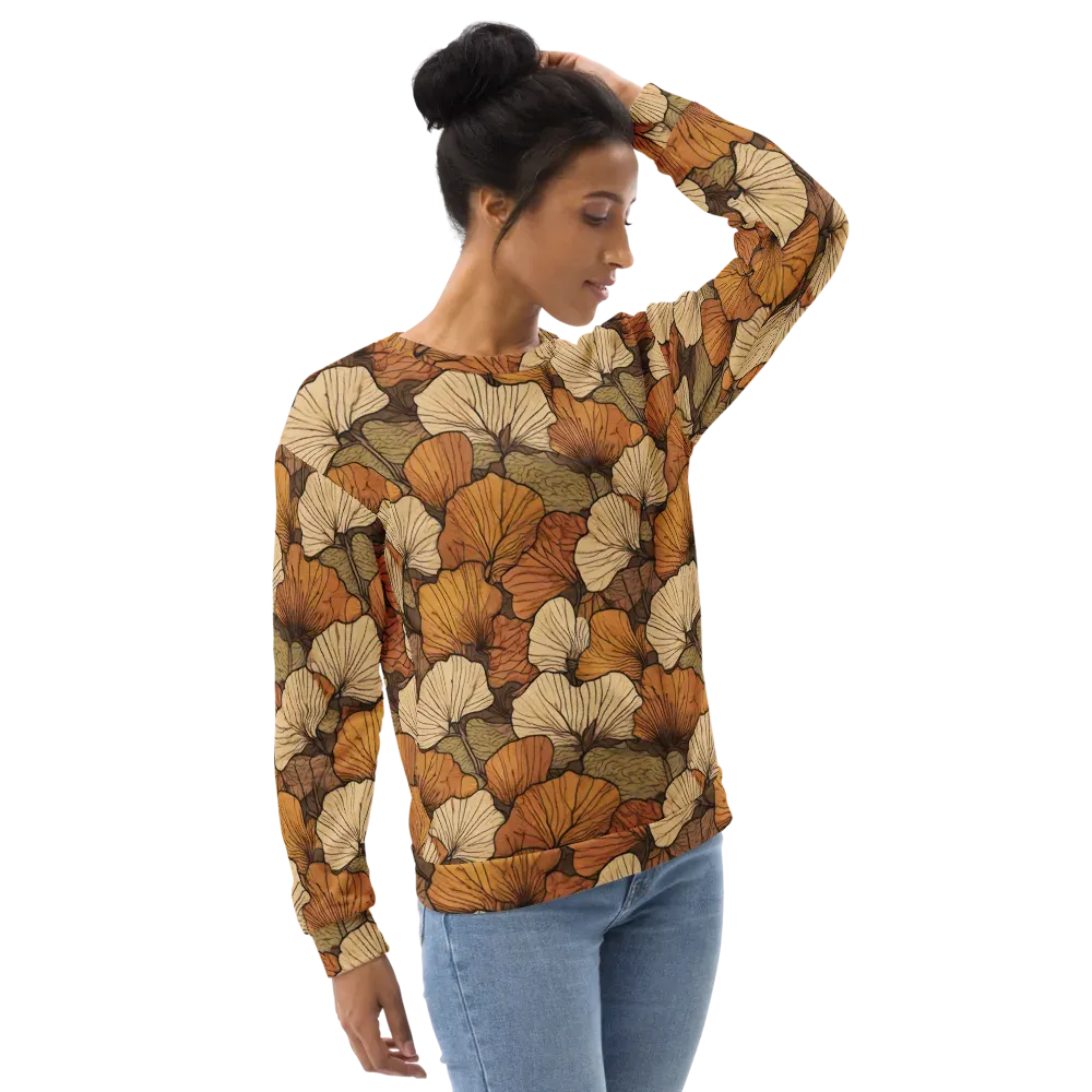 Amber Petal Atlas on Sweatshirt — Right Front